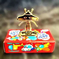 フエラムネ コリス CORIS ミニチュア 食玩 ペラ怪獣 台座怪獣 金メッキ 