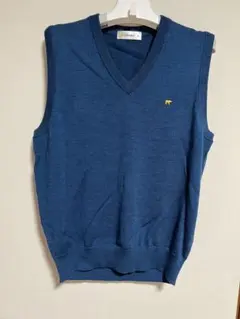 Golden Bear ダークブルー Vネック ベスト M