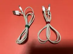 【2つセット】iPhone/アップル純正/ライトニングケーブル