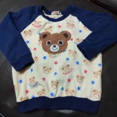 MIKI HOUSE クマ柄トレーナー 100cm