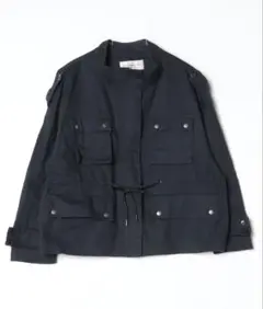 ナノユニバース　ダークネイビー ミリタリージャケット 36