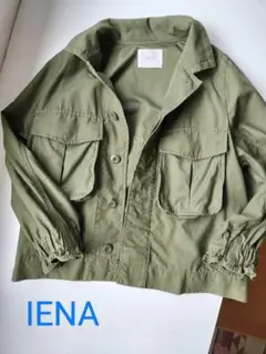 IENAイエナ　ミリタリーライトブルゾン