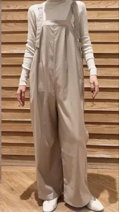 【新品】studio CLIP サロペット　ベージュ