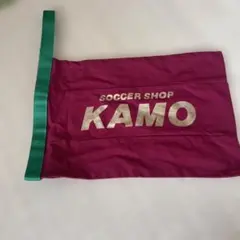 SOCCER SHOP KAMO 巾着袋 ボルドー×グリーンのサムネイル