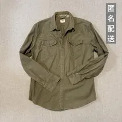 LEVI'S 長袖シャツ　カーキ　ミリタリーのサムネイル