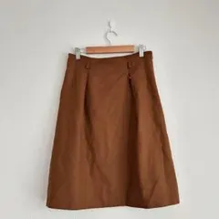 フェアリー　ひざ丈フレアスカート M ボトムス　台形　ウール　レトロ　a1393