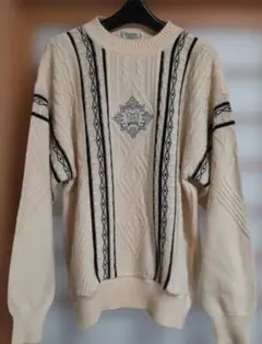 Scotch Hill アイボリー ケーブルニット M