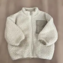 キッズ ボアジャケット ホワイト　しまむら