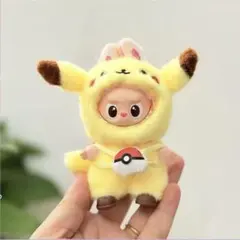 10cm イニシャルミニラブブ ぬいぐるみ用 着せ替え ピカチュウ 4点セット