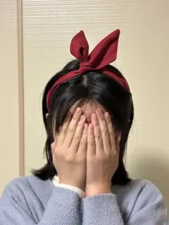 ワイヤー入りヘアリボン　2個セット