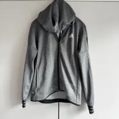 adidas アディダス フルジップパーカー グレー L