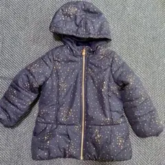 Carter's ネイビー 星柄 ダウンコート 4T