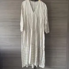 ZARA ストライプ柄 ロングワンピース Sサイズのサムネイル