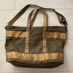 ブリーフィング　ビームスプラス2WAY トートバッグ オリーブ ショルダーのサムネイル