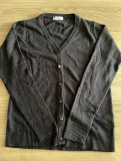Navy 黒 Vネックカーディガン L