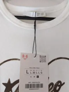 【タグ付新品】ZARA　白TシャツL