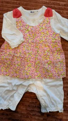 花柄ロンパース ebaby 70cm