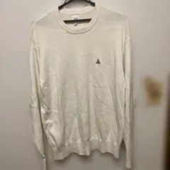 Gap メンズ クルーネック ニット セーター アイボリー Mのサムネイル