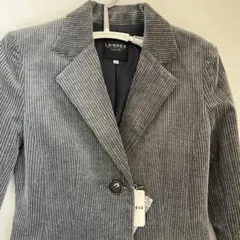新品タグ付き　LA-BREA グレー コーデュロイ テーラードジャケット
