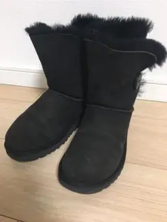 UGG ムートンブーツ ベイリーボタン US5 ブラック
