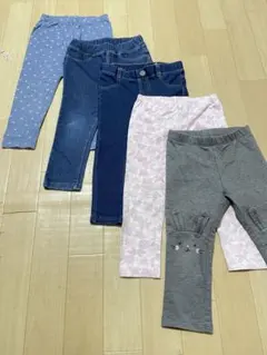 ユニクロ　レギンス　十分丈 5枚セット