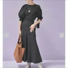 美品！クリーニング済！Mila Owen マーメイドスカート　紺　ネイビー