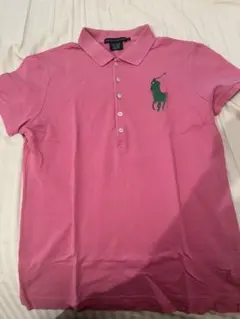 RALPH LAUREN ポロシャツ ピンク ナンバー3 Mサイズ - メルカリ