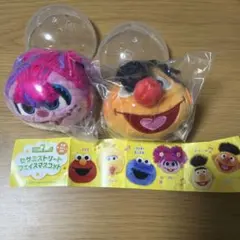 セサミストリート　フェイスマスコット　3種セット