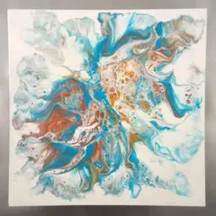 フルイドアート ポーリングアート 抽象画 現代アート モダンアート