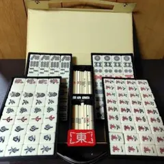 希少 任天堂/コレクション出品』高級麻雀牌 背黒牌 シュリンク未使用品