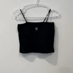 黒 M キャミソール　タンクトップ