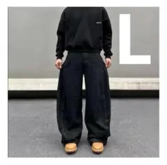 バギーデニム 激太menes jaded london bigboy似 L