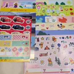 【新品 未使用】オイシックス ディズニーチャレンジシール×5セット+ピックシール