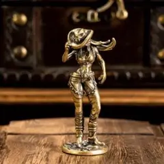 カウボーイお姉さん 真鍮 置物 インテリア