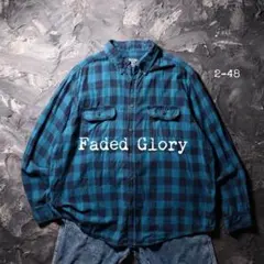 Faded Glory ネルシャツ チェック　コットンのサムネイル