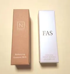 FAS ザ ブラック ブライトセラムⅡ、N organic Basic 美容乳液