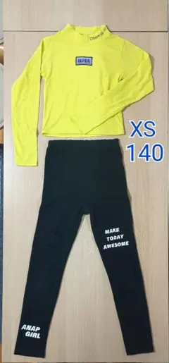 ANAP GIRL トップス レギンス XS 140 ダンス 衣装