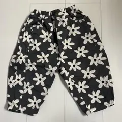 p.premier 総柄ツイル バレルレッグパンツ