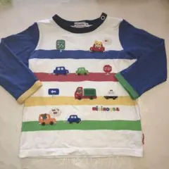 ミキハウス 車刺繍 長袖Tシャツ