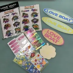 レトロ LOVEBOAT ステッカー　シール　など　まとめて