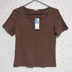 GU リブフロントギャザーT（半袖）のサムネイル