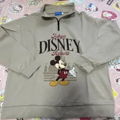 ディズニー　ハーフジップ　スウェット　パーカー　ミッキー　ディズニーリゾート