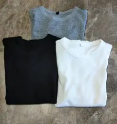 UNIQLO ワッフル 半袖Tシャツ Sサイズ 3色セット まとめ売り
