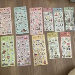 匿名配送 スヌーピー シール まとめ売り 11枚セット