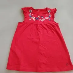 PETIT BATEAU 花柄刺繍 ワンピース 81cmのサムネイル