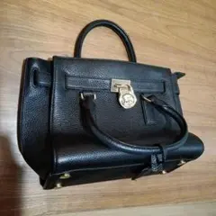 Michael Kors ブラック レザー ハンドバッグ