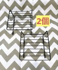 【美品】積み重ねできるディッシュラック　ブラック　マット　キッチン収納のサムネイル