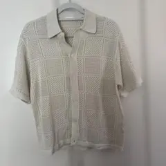 GUメッシュニットシャツ