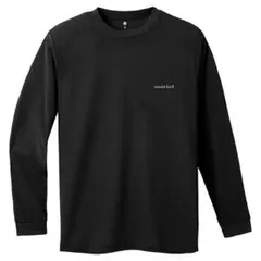 【モンベル】WIC.ロングスリーブT Men's　黒　M