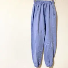 一点もの⭐️ライトブルー ジョガーパンツ 裏起毛 スウェット ウエストゴム